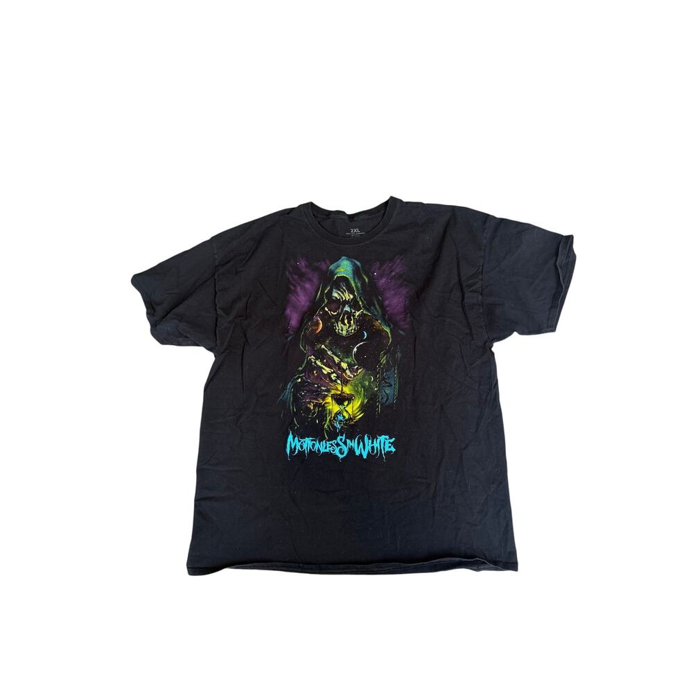 Motionless In White Grim Reaper Hourglass Graphic Tee Black 2XL